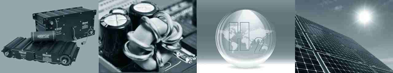 supercapacitors, capacitors, hydrogen energy, solar cells